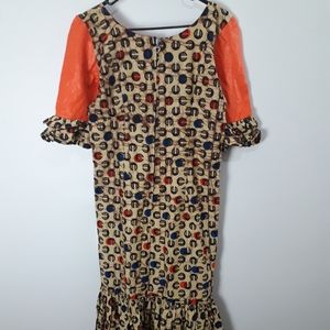 Beautiful maxi Ankara print dress